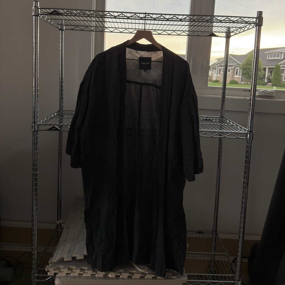 Madewell Black Long Cardigan Jacket Tunic